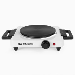 Fornello elettrico Orbegozo a 1 fuoco | Piano cottura elettrico da 1500 W | Fornello portatile da campeggio