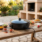 Paellera elétrica 1500W Ø42x7cm Teflon preto, resistente, ideal para paellas grandes e receitas tradicionais