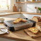 Grille-pain 600 W | Grille-pain horizontal plat 25 x 20 cm | 6 niveaux de chaleur | Grille-pain abordable avec ramasse-miettes Grille-pain 600 W | Grille-pain horizontal plat 25 x 20 cm | 6 niveaux de chaleur | Grille-pain abordable avec ramasse-miettes