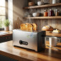 Tostadora de Pan 1600W | Tostador 2 Rebanadas | Tostador con 3 Funciones | Tostadora Barata con Temporizador