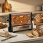 Classic Bread Toaster 750W | 4-Slice Toaster | Toaster for All Types of Bread | Affordable Toaster with Handles