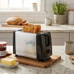 700W Bread Toaster | 2-Slice Toaster | 3-Function Toaster | Stainless Steel Toaster with Timer