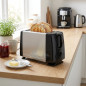 700-W-Toaster | 2-Scheiben-Toaster | 3-Funktionen-Toaster | Edelstahl-Toaster mit Timer