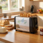 700W Bread Toaster | 2-Slice Toaster | 3-Function Toaster | Stainless Steel Toaster with Timer
