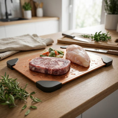 Copper fast defrosting tray 23x16.5 cm