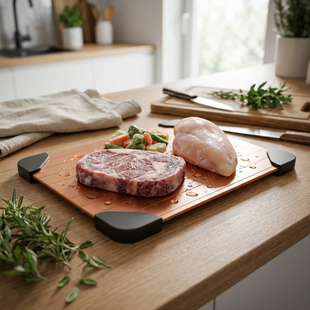 Vassoio per Scongelamento Rapido Carne in Rame 23x16,5 cm