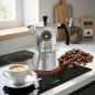 Cafetera Aluminio Aluminio | Cafetera Italiana 6 Tazas Inducción | Cafetera Espresso | Cafetera Apta para todo tipo de cocinas