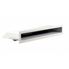 Diffusore rettangolare per condizionatore d'aria, 200x63 mm, bianco, per climatizzazione e ventilazione.