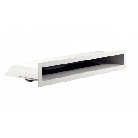 Diffusore rettangolare per condizionatore d'aria, 200x63 mm, bianco, per climatizzazione e ventilazione.