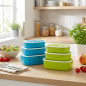 Set di 3 Contenitori per il Pranzo da 420 ml, 790 ml e 1320 ml (colore casuale)