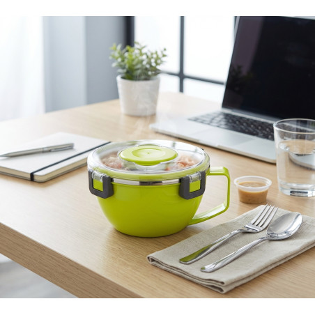 Lunch box termico da 850 ml, design compatto per mantenere il cibo caldo (colore casuale)