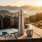 Thermos in acciaio inossidabile da 0,7 l | Borraccia termica | Mantiene le bevande calde o fredde per 24 ore | Borraccia termica