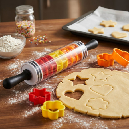Rodillo cortador para pasteles y galletas | Cortador herramienta de reposteria, corte preciso