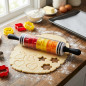 Cortador de Bolos e Biscoitos com Rolo | Ferramenta de Corte para Pastelaria, Corte Preciso | Rolo de Massa Cortador de Bolos e Biscoitos com Rolo | Ferramenta de Corte para Pastelaria, Corte Preciso | Rolo de Massa