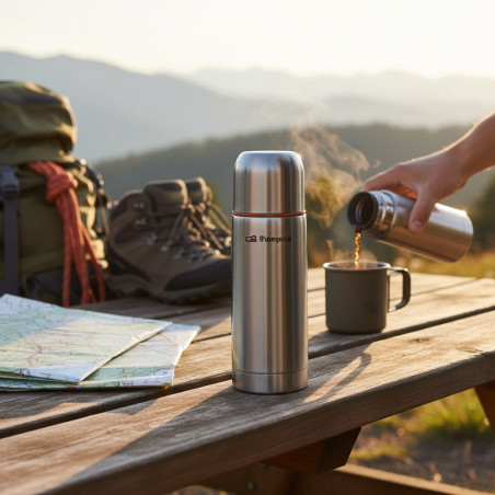 Termo líquido inox 250 ml. Capacidad tres tazas. Perfecto para tu bebida