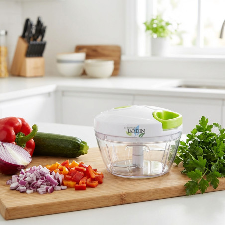 Mini picador manual de alimentos, picadora compacta, herramienta para cocina rápida