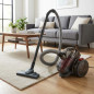 700W Red Bagless Multi-Cyclonic Vacuum Cleaner, Powerful, Bagless Vacuum Cleaner for All Types of Floors