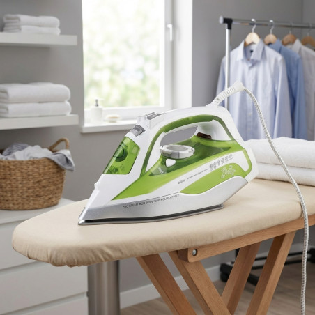 2200W Professional Steam Iron, Green Ceramic Coating