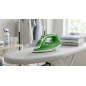 Professional 2200W steam iron, green ceramic coating, efficient and fast ironing