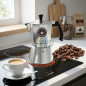 Cafetière en aluminium | Cafetière italienne 12 tasses pour induction | Machine à expresso | Compatible avec toutes les plaques