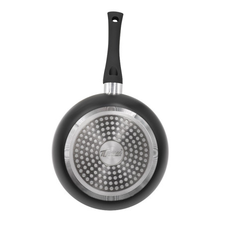 Padella wok antiaderente profonda 20 cm | Padella professionale, compatibile con piani cottura a induzione e a gas | Wok antiade