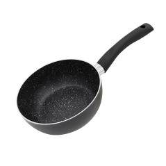 Panela Wok Antiaderente Profunda de 30cm | Panela de Cozinha Profissional, Compatível com Fogões de Indução e a Gás | Wok Antiad