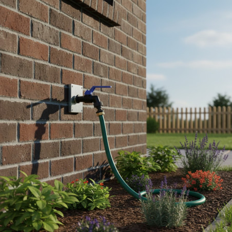 Grifo Jardin Esfera Antihielo 3/4'' | Grifo Exterior Antihielo 3/4'' hasta -20°C | Grifo jardin negro antiheladas