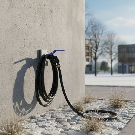 Grifo Jardin Esfera Antihielo 3/4'' | Grifo Exterior Antihielo 3/4'' hasta -20°C | Grifo jardin negro antiheladas