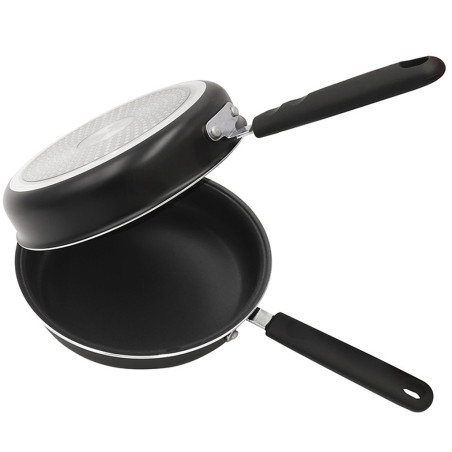 Poêle à tortillas Volvea à induction | Double poêle pour tortillas et crêpes 20 cm | Poêle à tortillas de pommes de terre | Anti