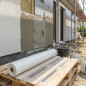 Malla de Fibra de Vidrio tejida para enlucido de fachada 1x50 m | Permite realizar un aislamiento por el exterior