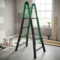 Litan 7+7-step telescopic multi-position metal ladder. Maximum working height 3.7 m