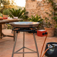 Réchaud Poêle Gaz Butane Lacor 20-40 cm, 2 brûleurs pour poêles à paella de 28 à 55 cm