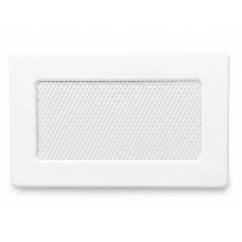 Grelha fixa com pré-moldura 11x17cm Branca para Ar Condicionado e Ventilação