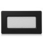 Fixed grille with pre-frame 11x17cm Black for Air Conditioning and Ventilation Fixed grille with pre-frame 11x17cm Black for Air Conditioning and Ventilation