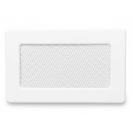 Grille fixe avec pré-cadre 17x17cm Blanc pour climatisation et ventilation
