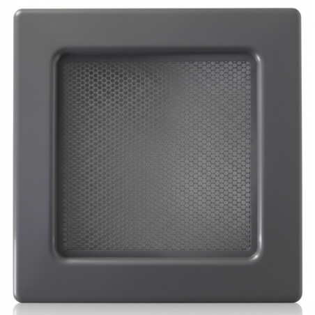 Rejilla fija con Premarco 17x17cm Negra para Aire Acondicionado y Ventilación