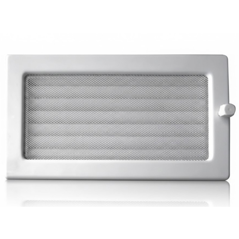 Griglia orientabile con pre-telaio 30x17cm Bianca per Aria Condizionata e Ventilazione