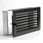 Grelha ajustável com pré-moldura 30x17cm Preta para Ar Condicionado e Ventilação