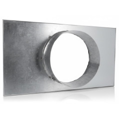 30x17cm Inlet for Fixed or Adjustable Grilles for 150mm Pipe for Air Conditioning and Ventilation