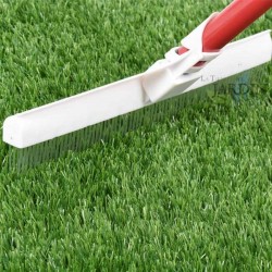 Escova para estilizar grama artificial e carpetes | Cabo 129,5 cm, cerdas 30,5 cm