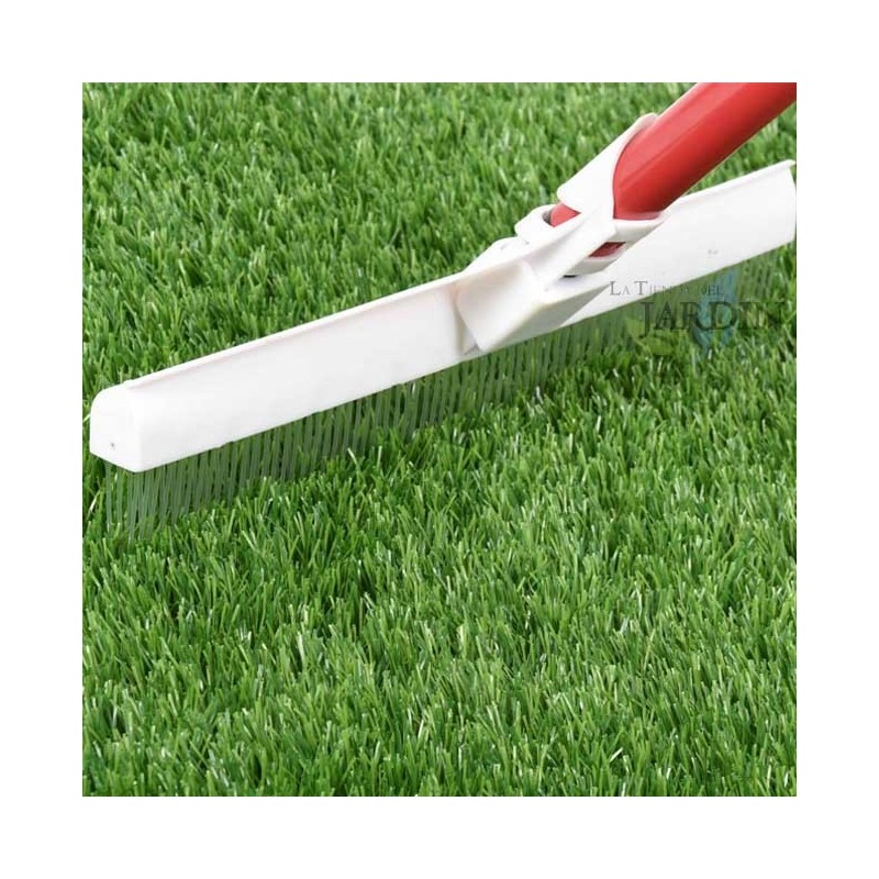 Escova para limpeza de grama artificial e carpetes | Cabo de 129,5 cm | Escova de 30,5 cm Escova para limpeza de grama artificial e carpetes | Cabo de 129,5 cm | Escova de 30,5 cm