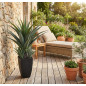 Pianta Artificiale Agave 73 cm con vaso | Piante di plastica per la decorazione di giardini interni ed esterni