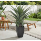 Pianta Artificiale Agave 73 cm con vaso | Piante di plastica per la decorazione di giardini interni ed esterni