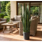 Pianta Artificiale Lingua di Tigre 105 cm con vaso | Piante di plastica per la decorazione di giardini interni ed esterni