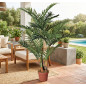 Palmeira Artificial 120 cm com Vaso | Plantas de Plástico para Decoração de Jardins Internos e Externos