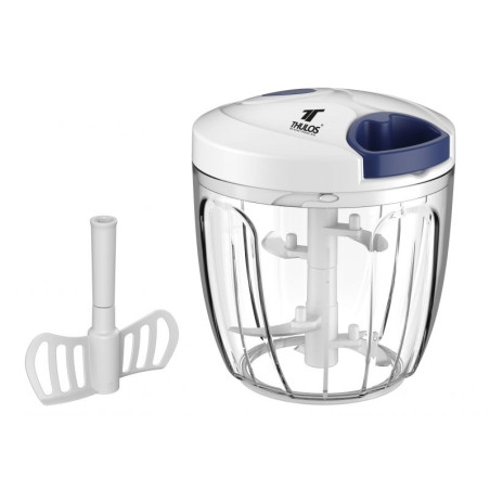 Picador de Alimentos Manual com Liquidificador | Picador Multifuncional | Picador de Legumes para Saladas | Utensílio de Cozinha