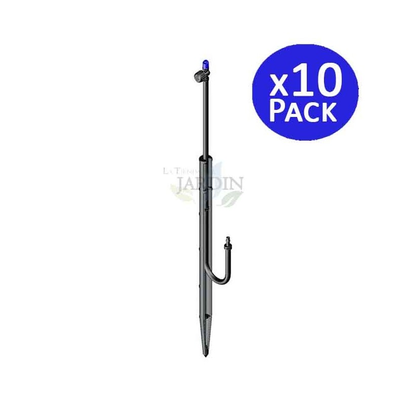 Microdifusor ajustable 180º con estaca 31 cm (Pack 10)