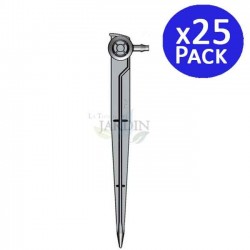 Self-compensating dripper (PC) with black stake, turbulent regime.