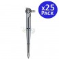 Self-compensating dropper with stake. Self-compensating dropper with stake.