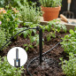 Set di 50 Picche Curvate per Microtubo | Paletto Labirinto 4,5 x 6,5 mm | Sistema di Irrigazione a Goccia con Incastro a Pressio